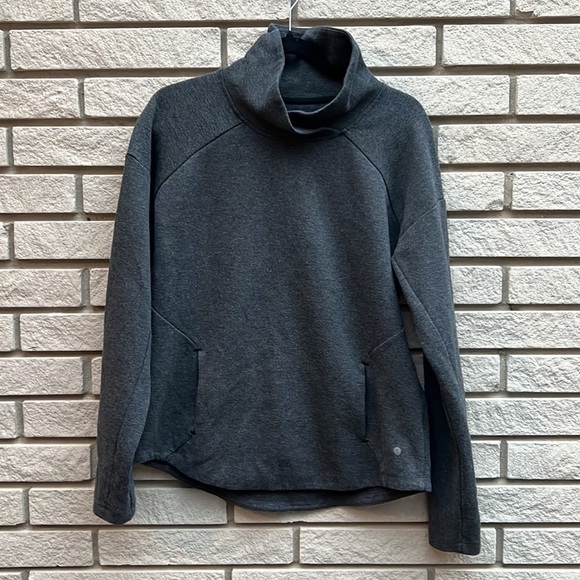 LAYER 8 Cowl Neck Pullover Grey Sweater L - Picture 1 of 8